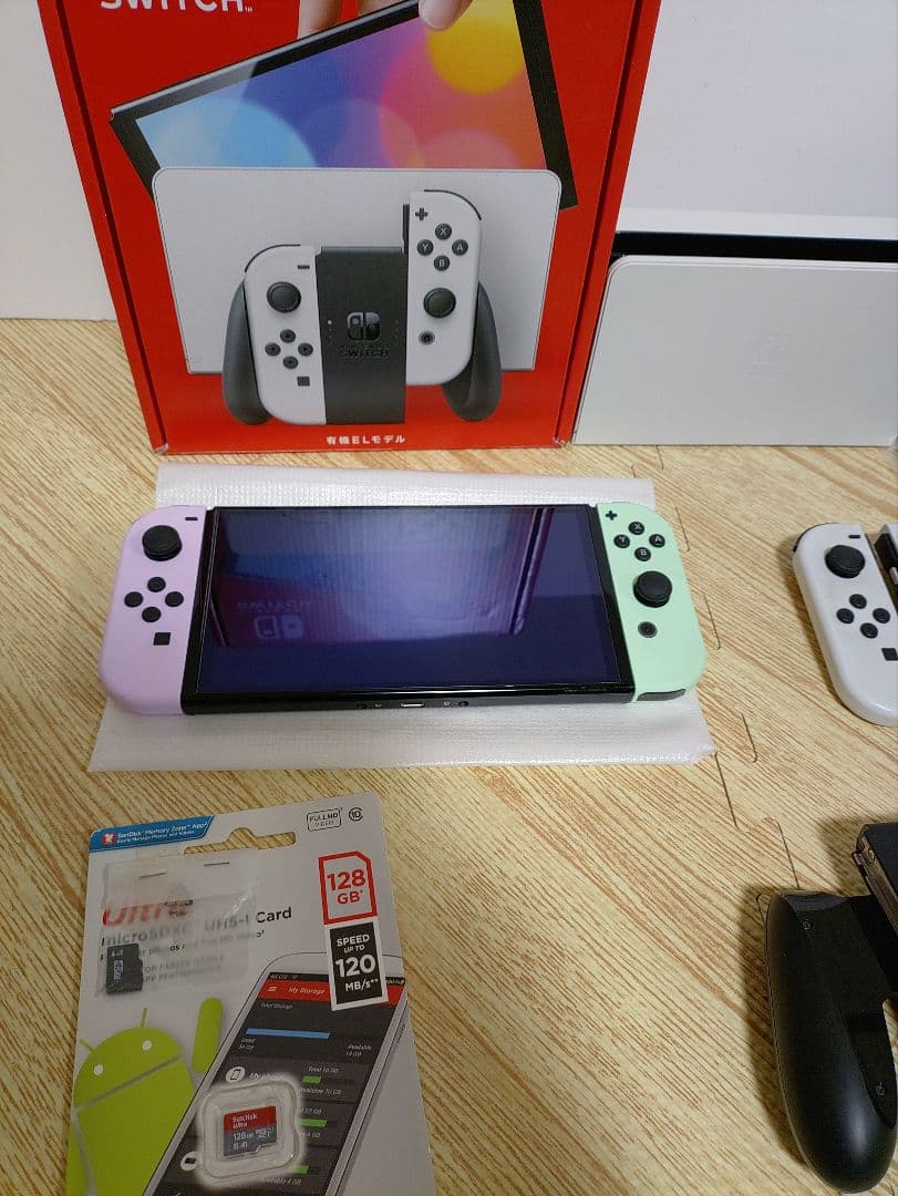 NintendoSwitch有機EL 新品SDカード 追加Joy-Con複数付