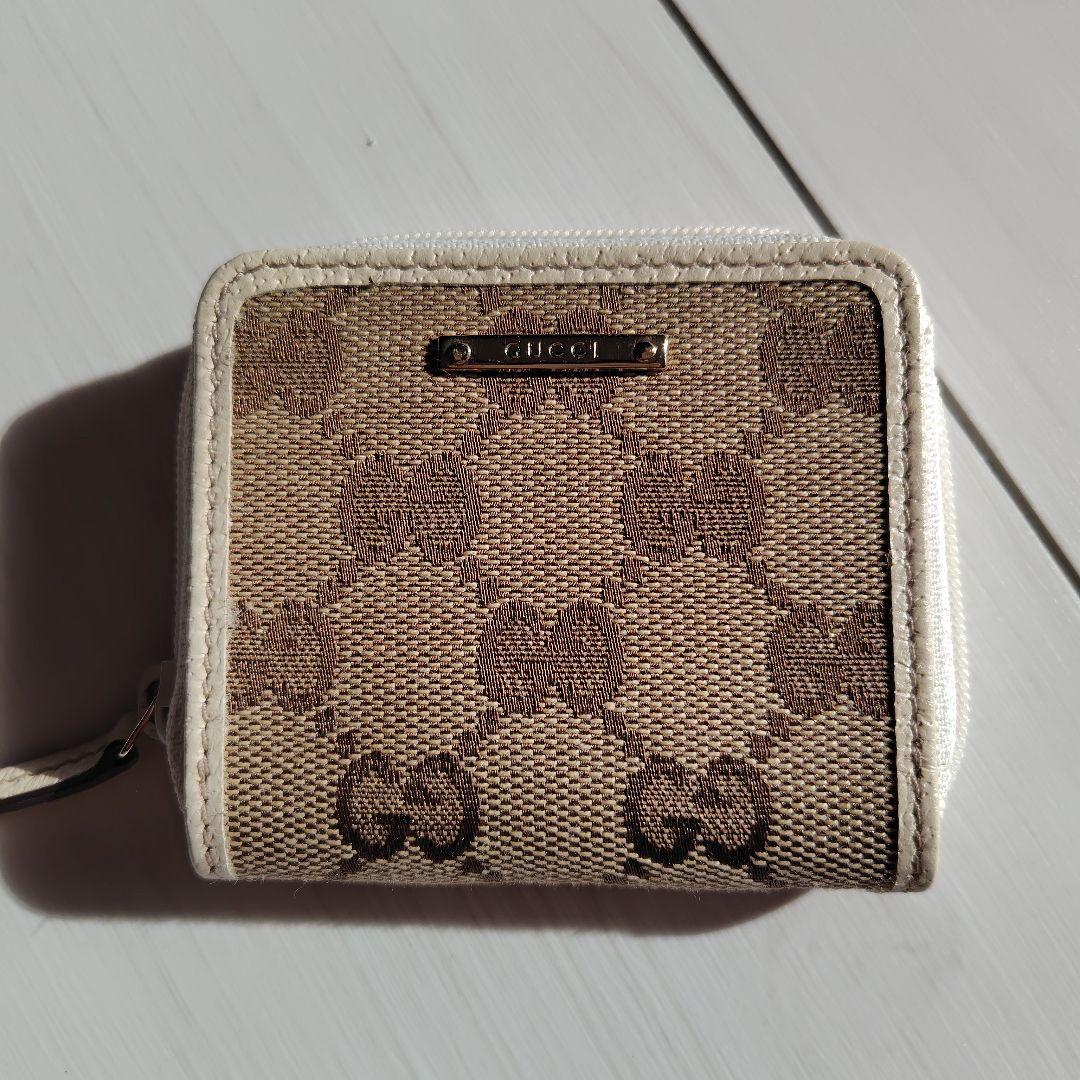GUCCI ケース ベージュ キャンバス