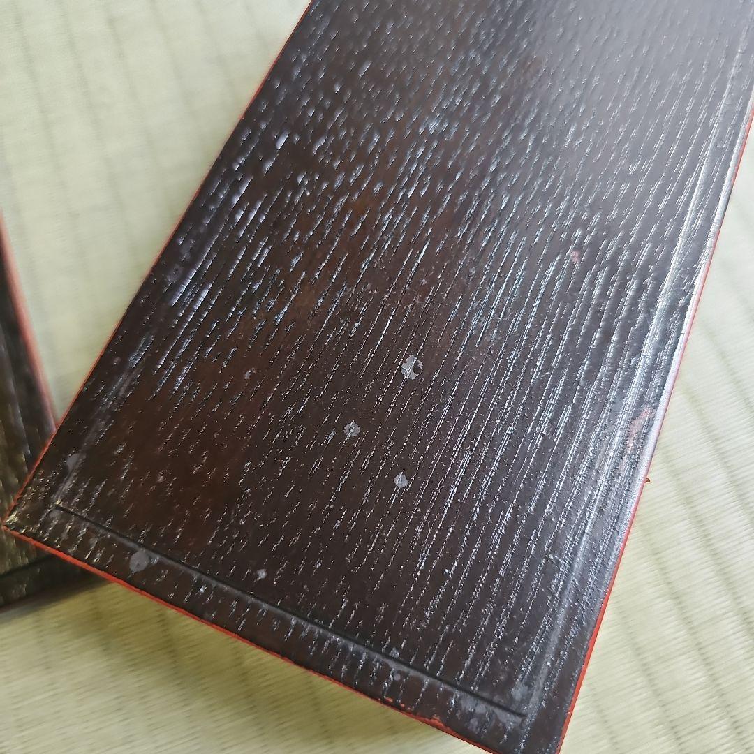 明治ロマン/1870年物/当時物】戦前物 漆塗り弁当箱 漆器 膳の箱 四客4客