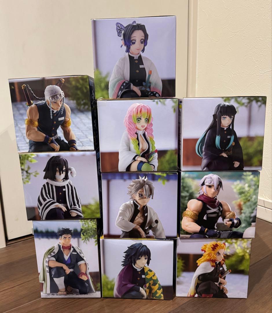 鬼滅の刃 ちょこのせ フィギュア 柱合会議 9種 ＋ 宇髄天元 忍装束 計10種