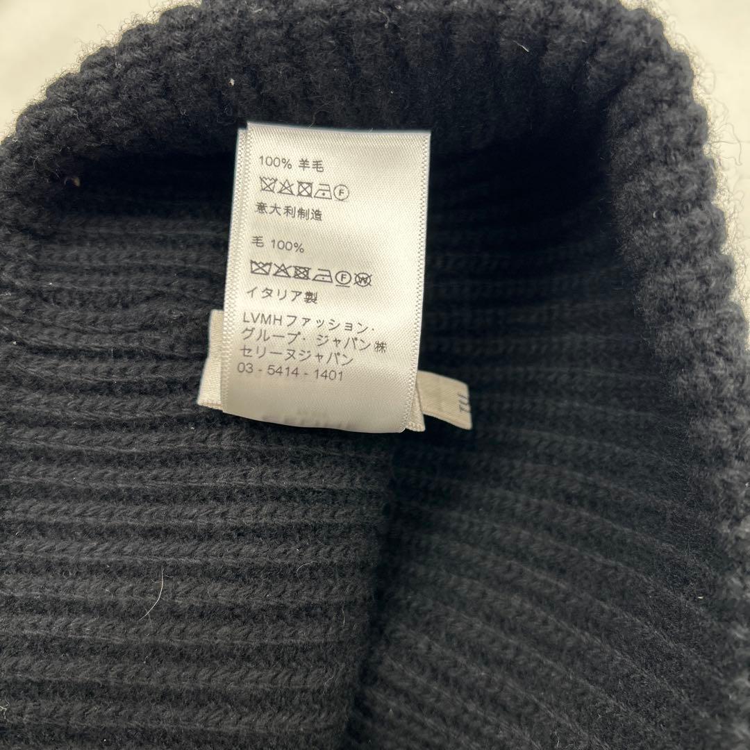 CELINE ニット帽 黒　セリーヌ　ビーニー　ユニセックス