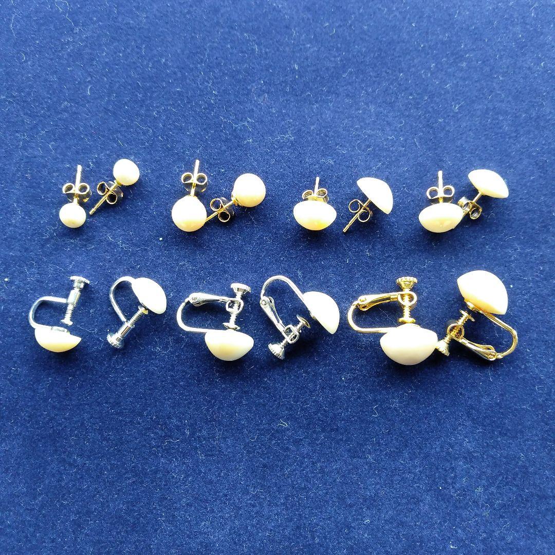 鯨歯　マッコウクジラ　イヤリング＆ピアス