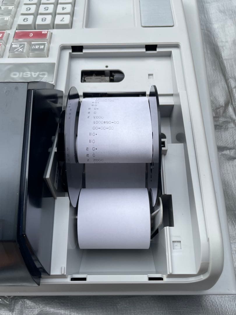 【動作品】CASIO カシオ電子レジスター 107ER 本体・鍵・取扱説明書付