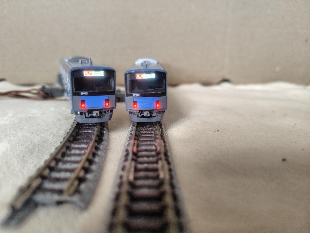 GREENMAX30969+30970西武20000系池袋線20102F白ライト