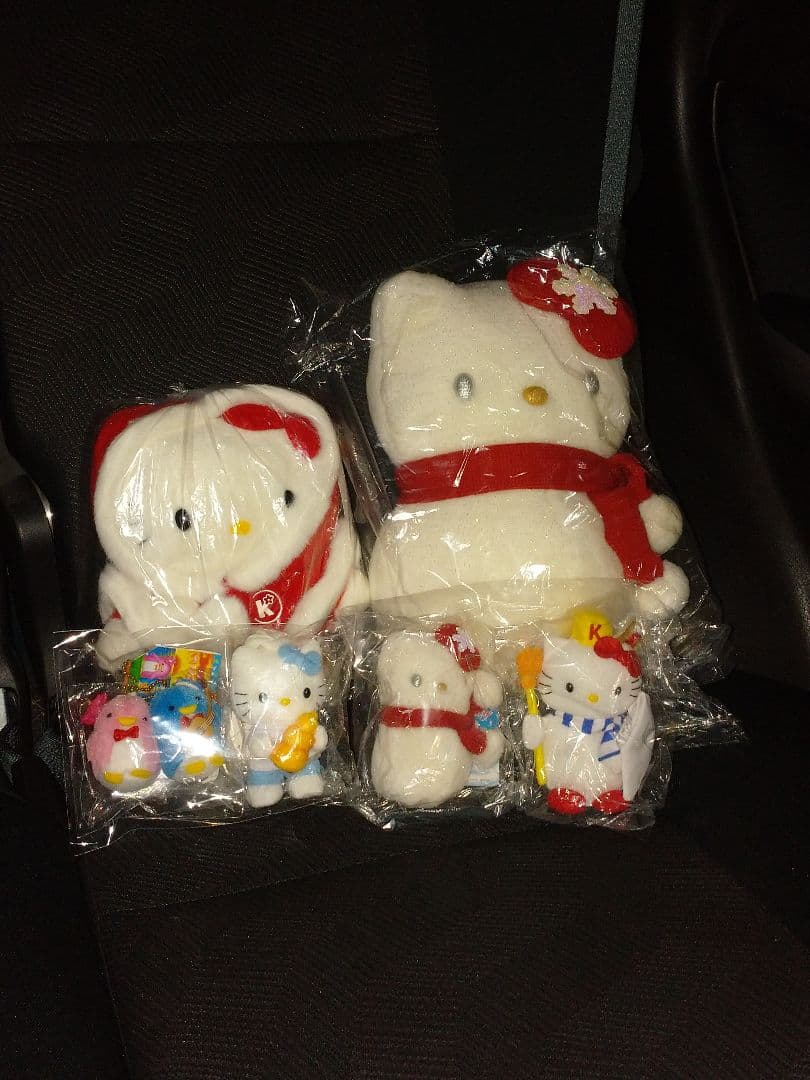 キティ 雪だるま マスコット キティの散歩道 タキシードサム サンリオ