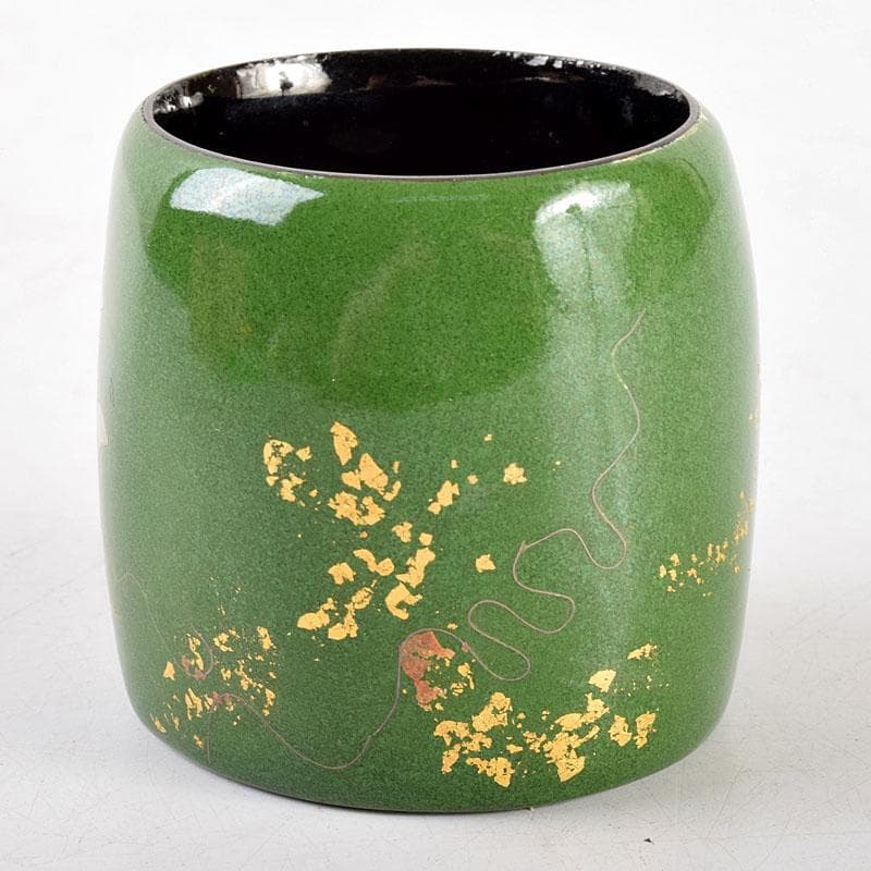 伝統工芸　小幡武代作　有線七宝　蓋置　共箱　V　R4730