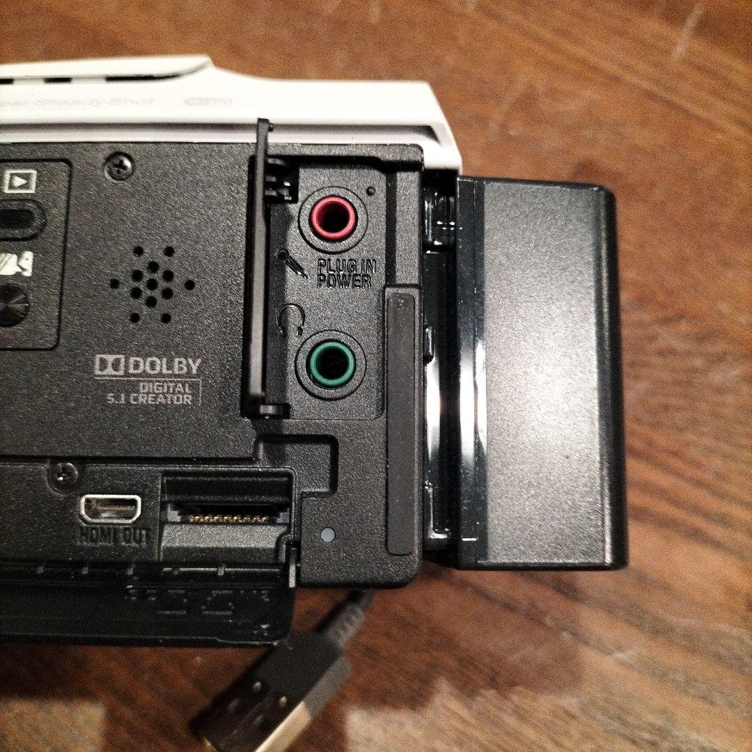 【中古品】ハンディカム　SONY HDR-CX680　ホワイト　白　動作未確認