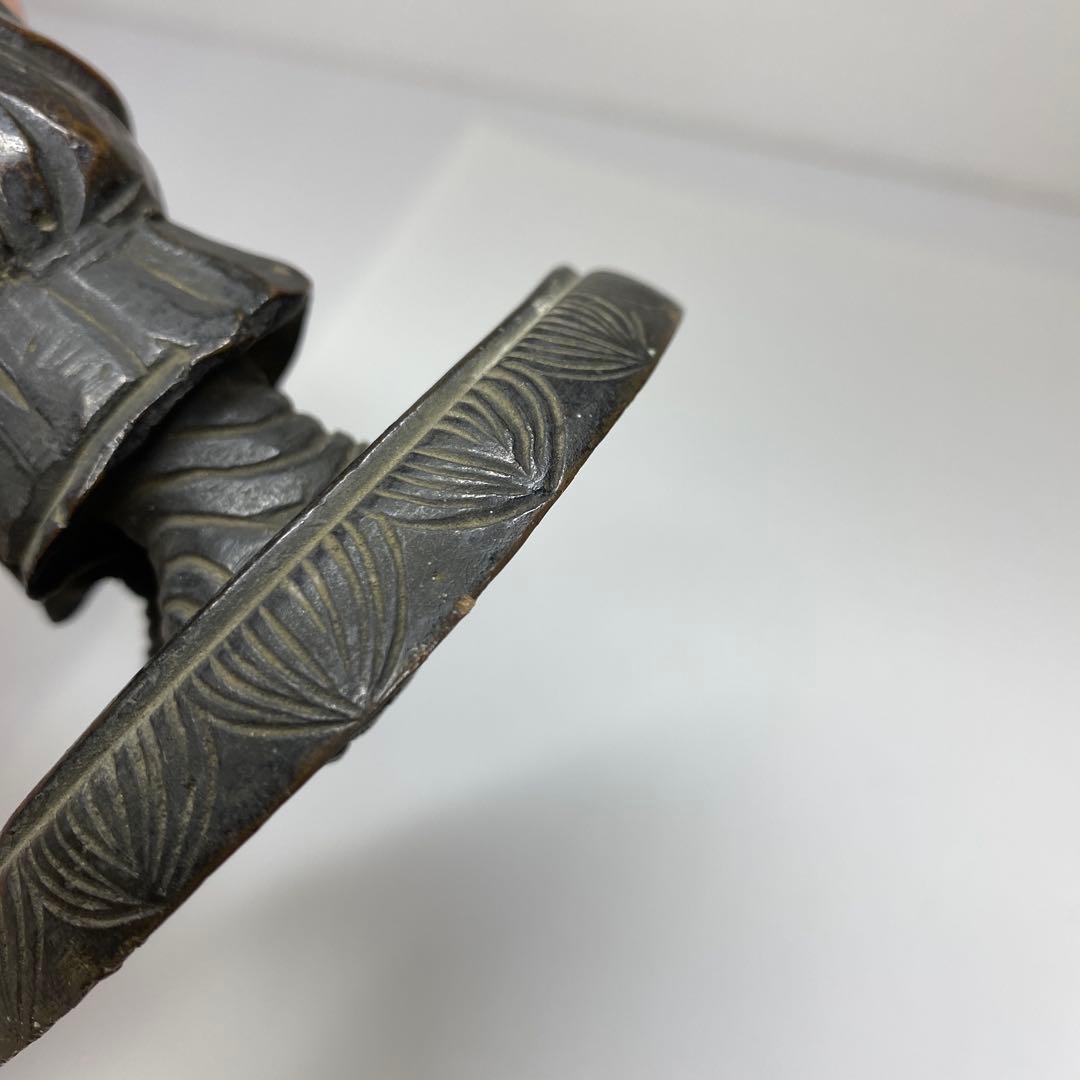 古銅　童子神　1804g 木箱付　トコエ　東さ7-0424☆2F