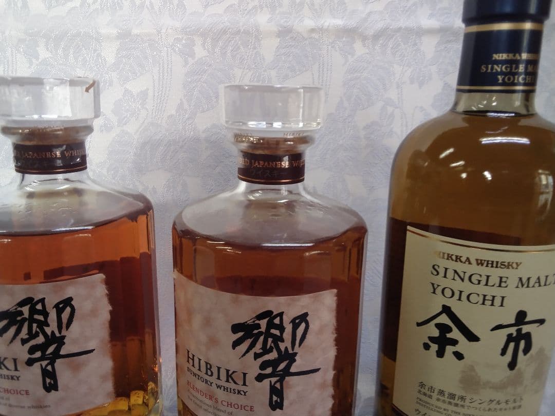 ウイスキー響　ブレンダーチョイス２本、余市１本