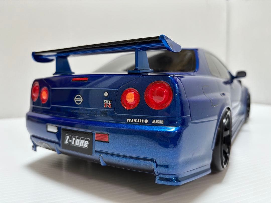 【未走行】タミヤ TT-02 メカ無し ＋ R34 GT-Rボディー