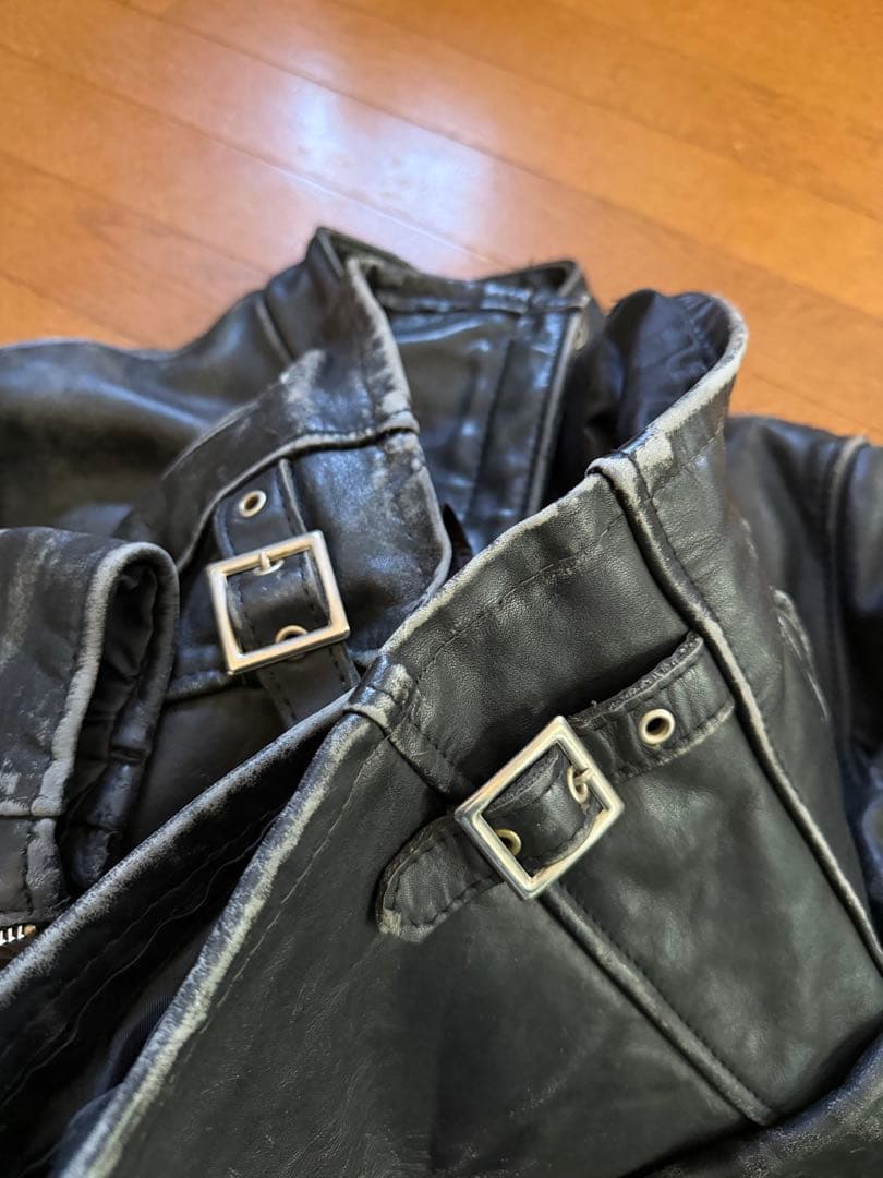 激味 SCHOTT 641 シングルライダース ボアライナー 38 USA