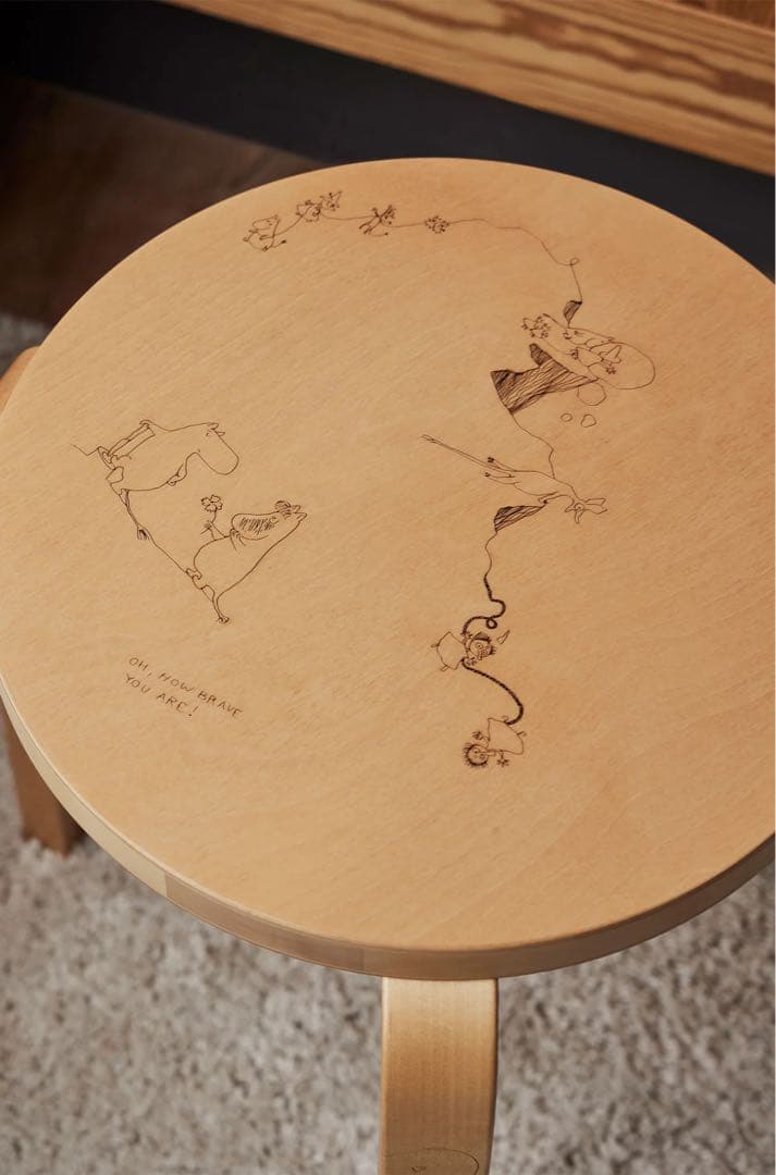 Stool 60 Celebratinon Artek ＋ Moomin