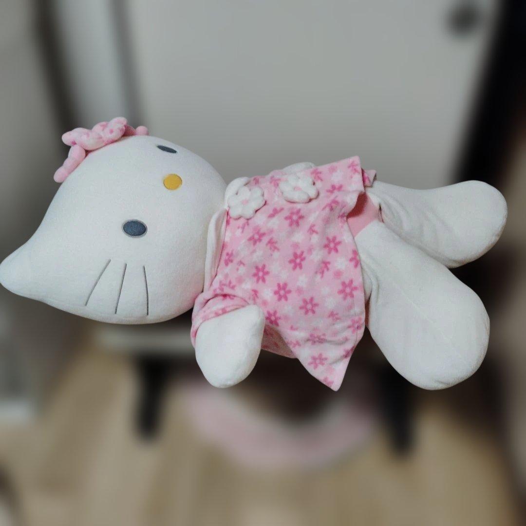 hello Kitty 150 CM ハローキティ ぬいぐるみ 大きめ 花柄