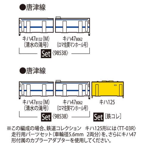 TOMIX 98538 キハ47-8000 ロマンシング佐賀ラッピング セットB