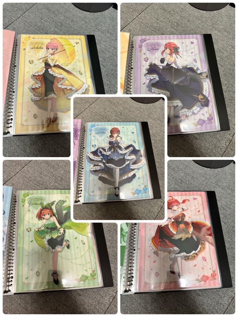 五等分の花嫁　クリアファイルセット　収納バインダー付き