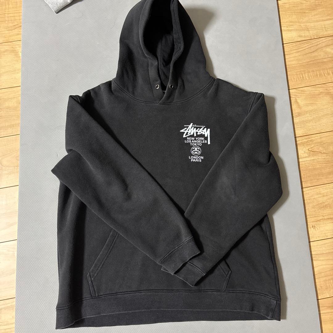 Stüssy ブラック パーカー Lサイズ