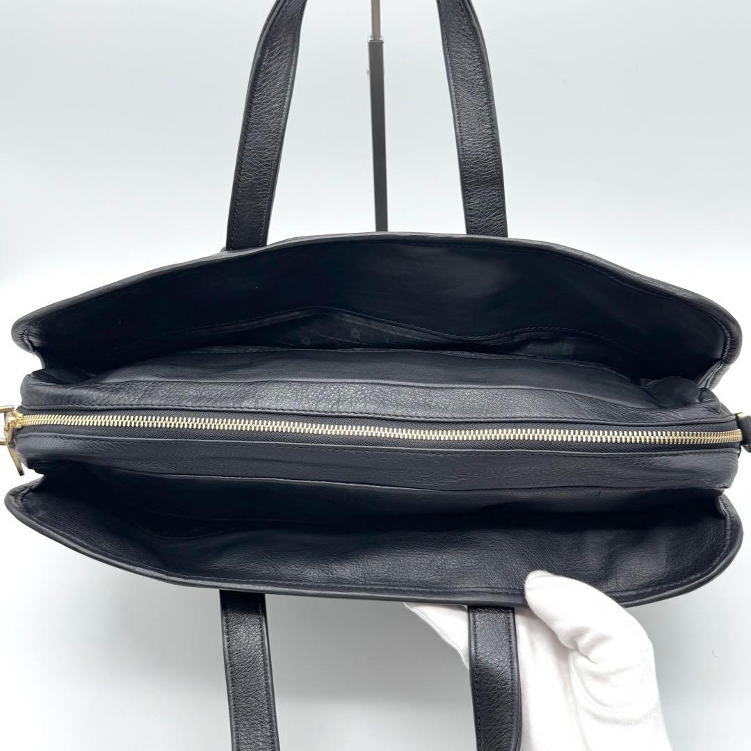 LOEWE ロエベ ヘリテージ ビジネスバッグ 2way レザー ショルダー 黒