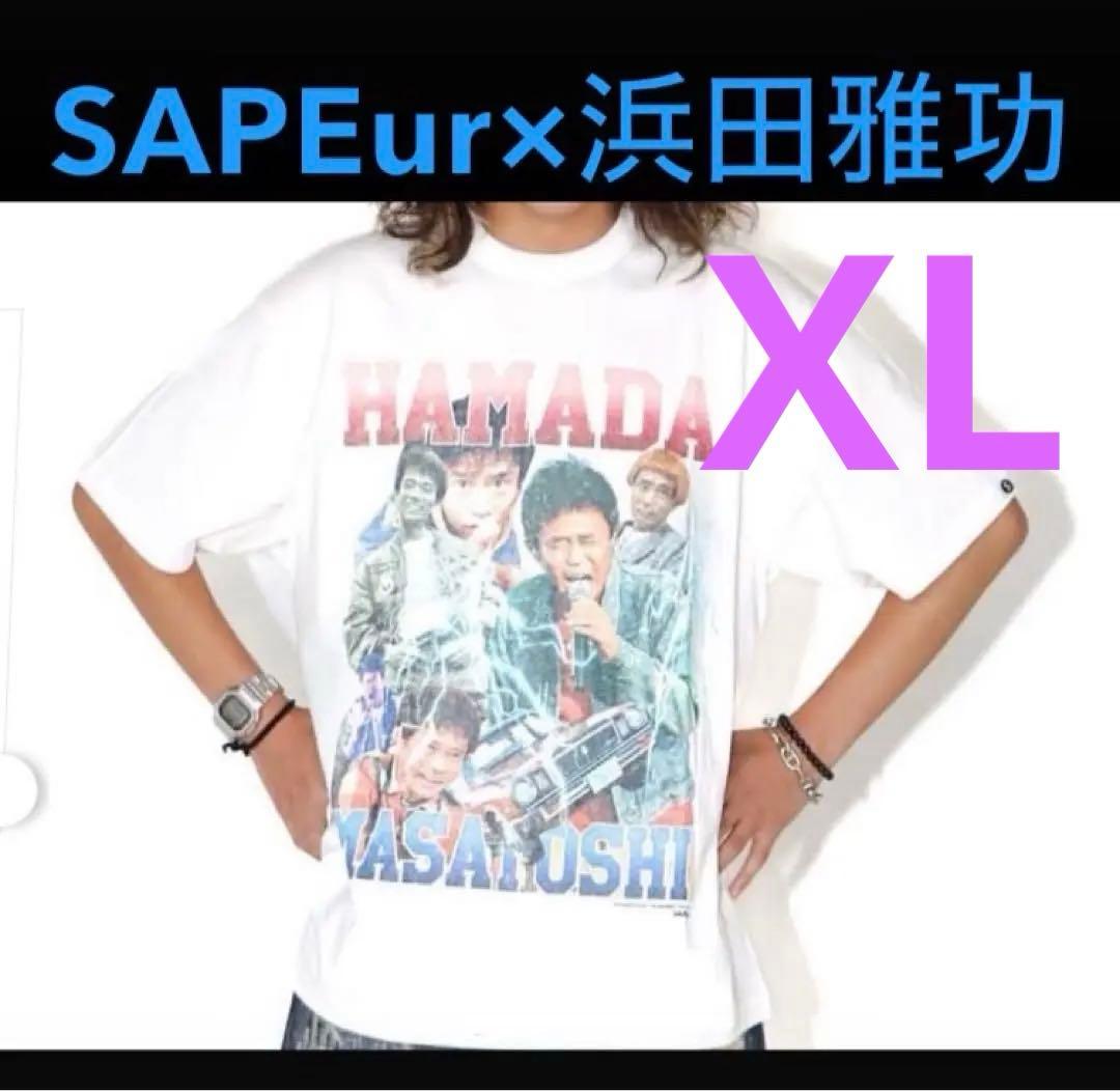 新品SAPEur サプール ダウンタウン 浜田雅功　ごぶごぶ Tシャツ 白 XL