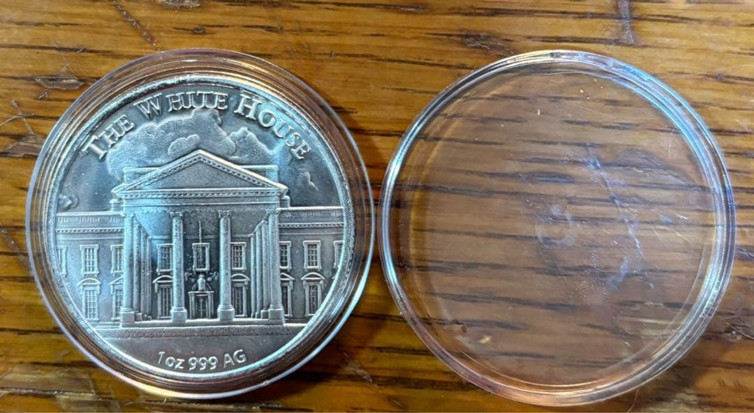 ☆トランプ・ホワイトハウスコレクション記念純銀製☆品質保証書付き