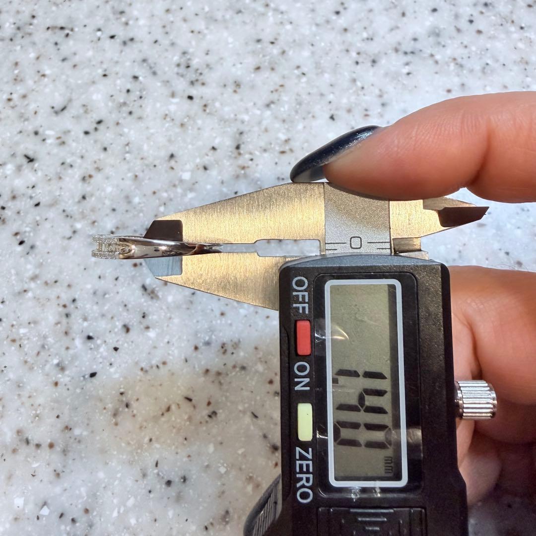 鑑別付 DEFカラー バケットダイヤモンド K18WG D0.2ct