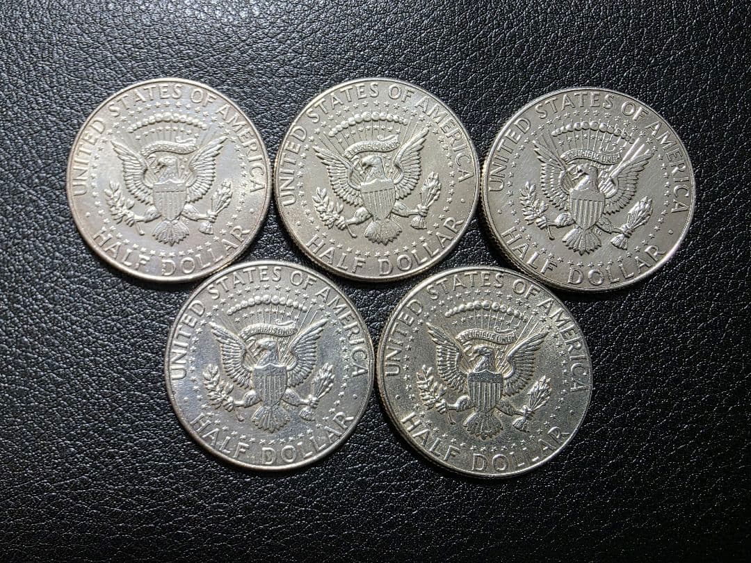 1964年 ケネディハーフダラー 5枚セット