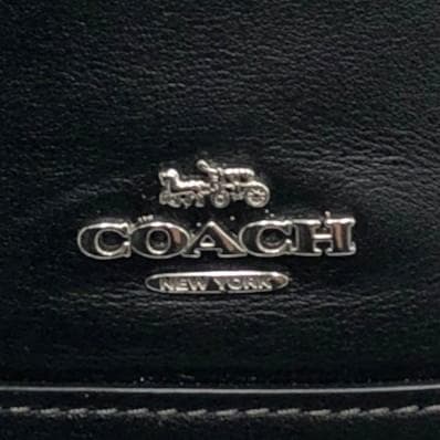 【極美品】COACHコーチ　ブラック　レザー　ショルダーバッグ　２WAY　巾着型