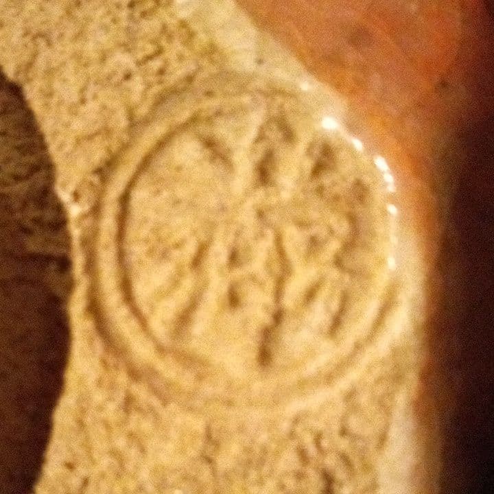 赤楽茶碗　楽の刻印あり