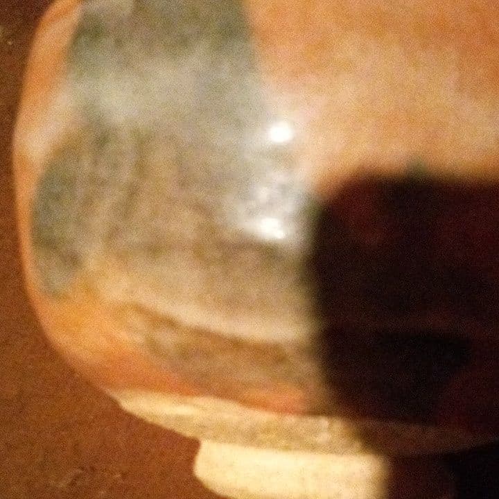 赤楽茶碗　楽の刻印あり