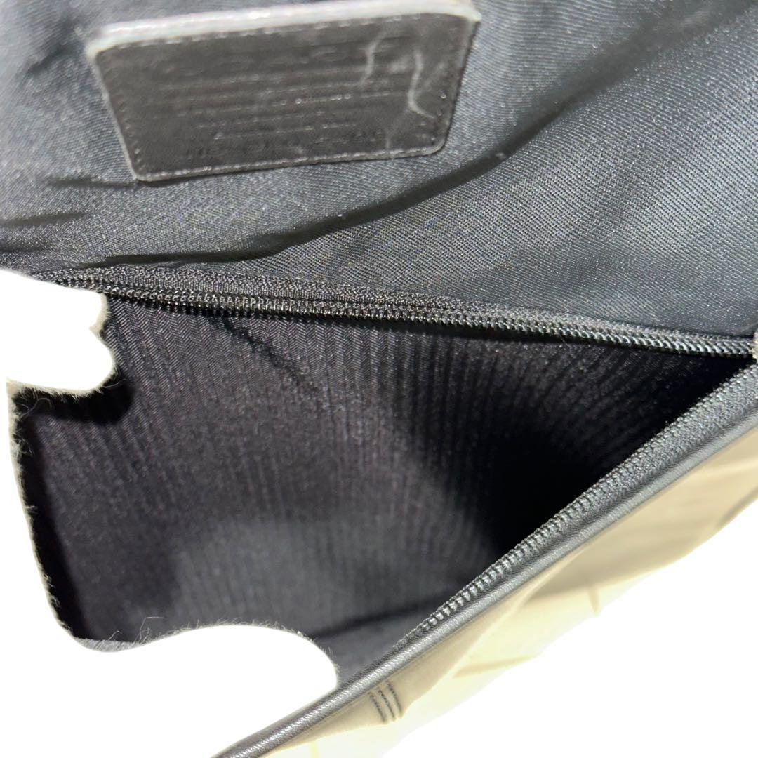 美品　COACH　095　キャリーバッグ　スーツバッグ　ブラック　PVC　レザー