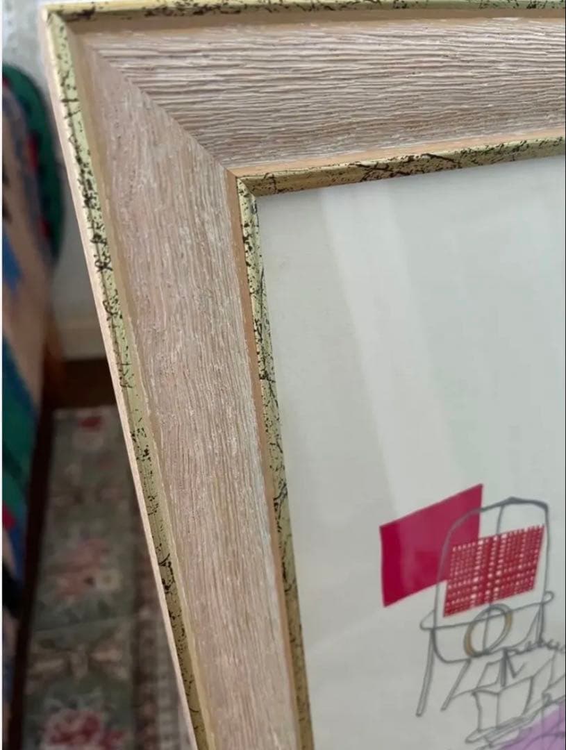 限定版 シルクスクリーン　サイン、ED有　額入り　　ジニー・キム　コラージュ