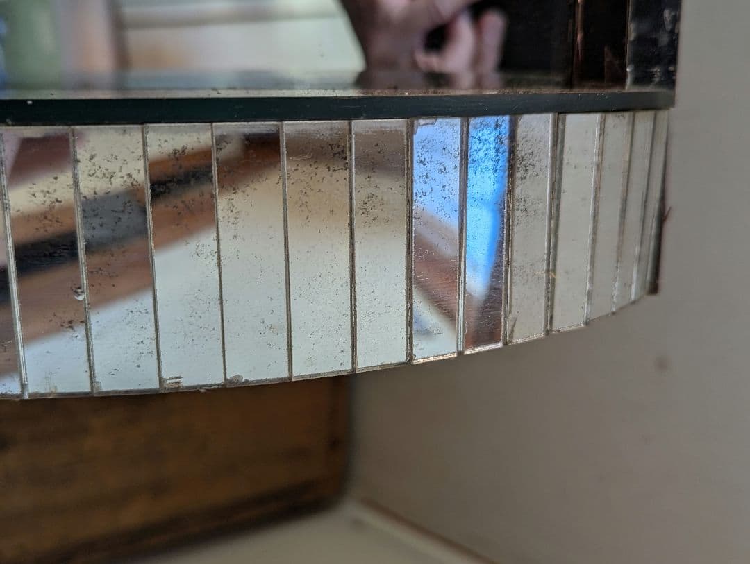 【昭和レトロ】【希少】鏡 陳列棚 ミラー ショーウィンドウ