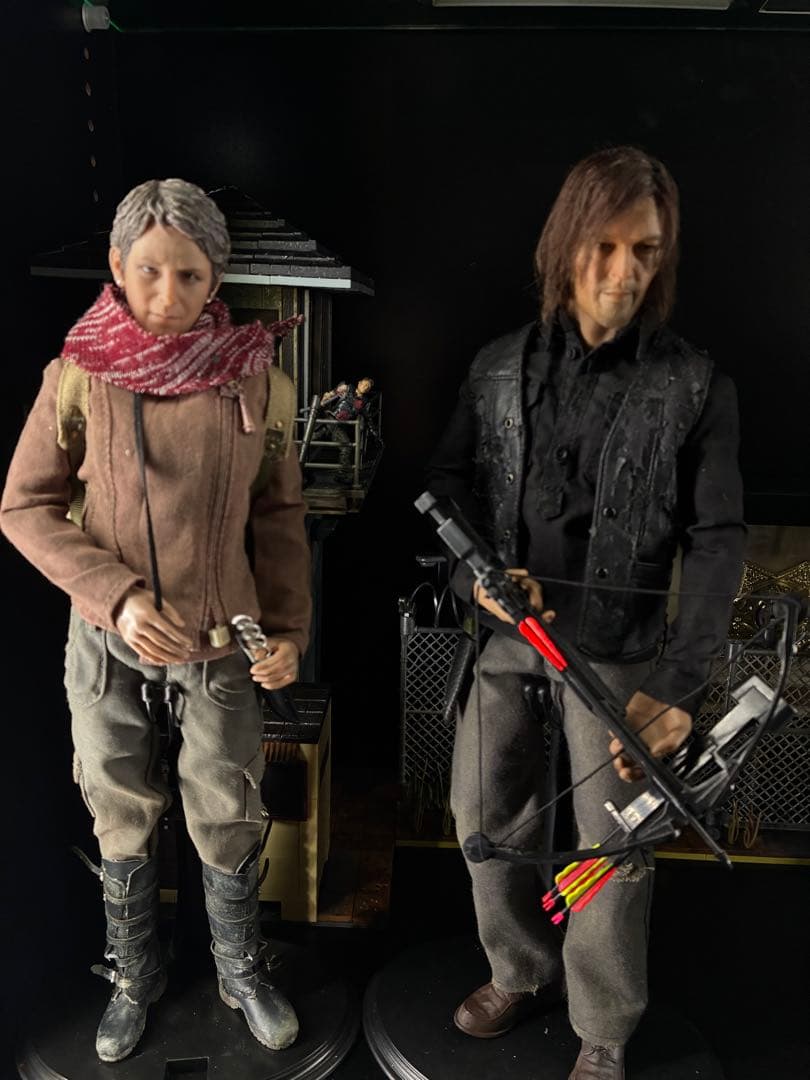ウォーキングデッド　ダリル　キャロル　2体セット　　1/6カスタムフィギュア