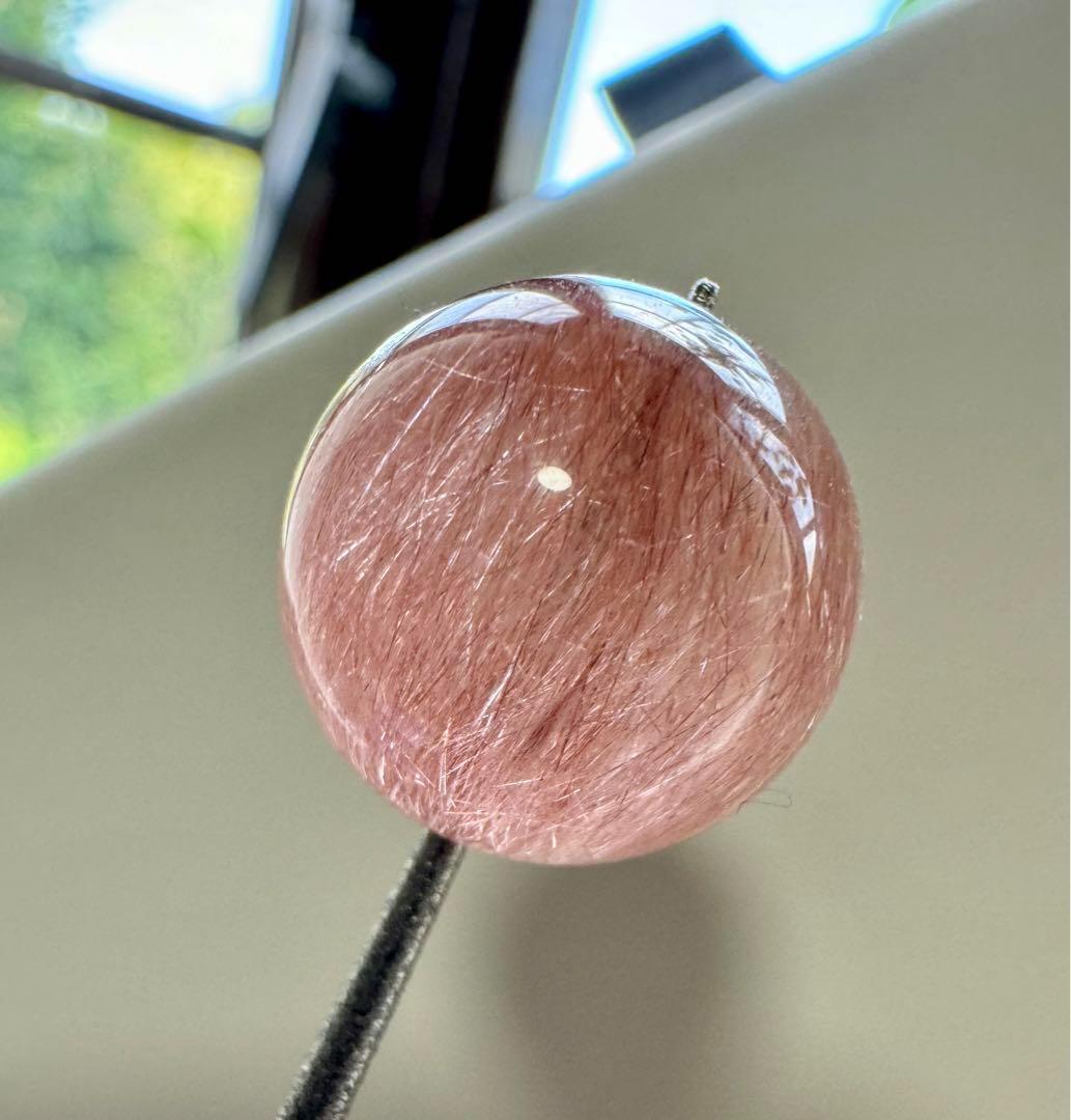 【粒売り】① ②お纏め ピンク ホワイトモカ バイカラー サゲニティッククォーツ