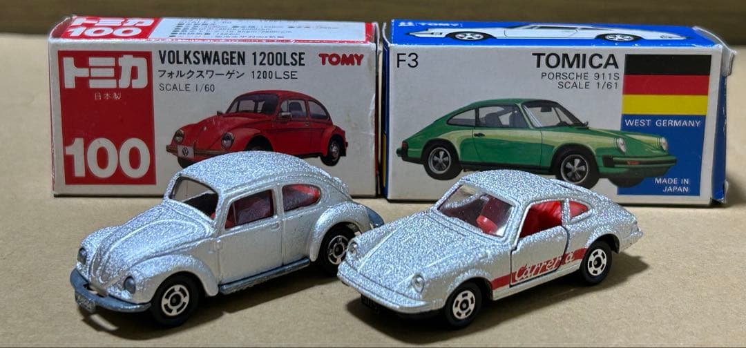 トミカ ポルシェ911S フォルクスワーゲン 1200LSE 2台セット