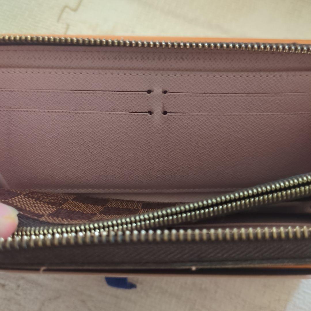 ルイヴィトン ポルトフォイユ クレマンス ダミエエベヌ ローズバレリーヌ 長財布