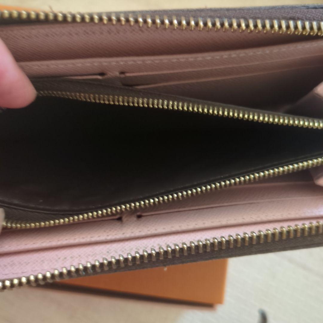 ルイヴィトン ポルトフォイユ クレマンス ダミエエベヌ ローズバレリーヌ 長財布