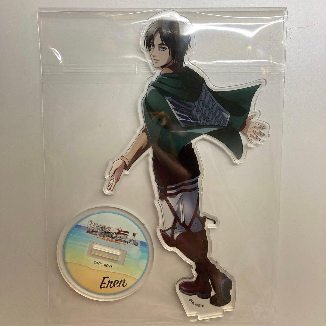 ☆入手困難☆進撃の巨人 エレン カラオケの鉄人 コラボ BIGアクリルスタンド