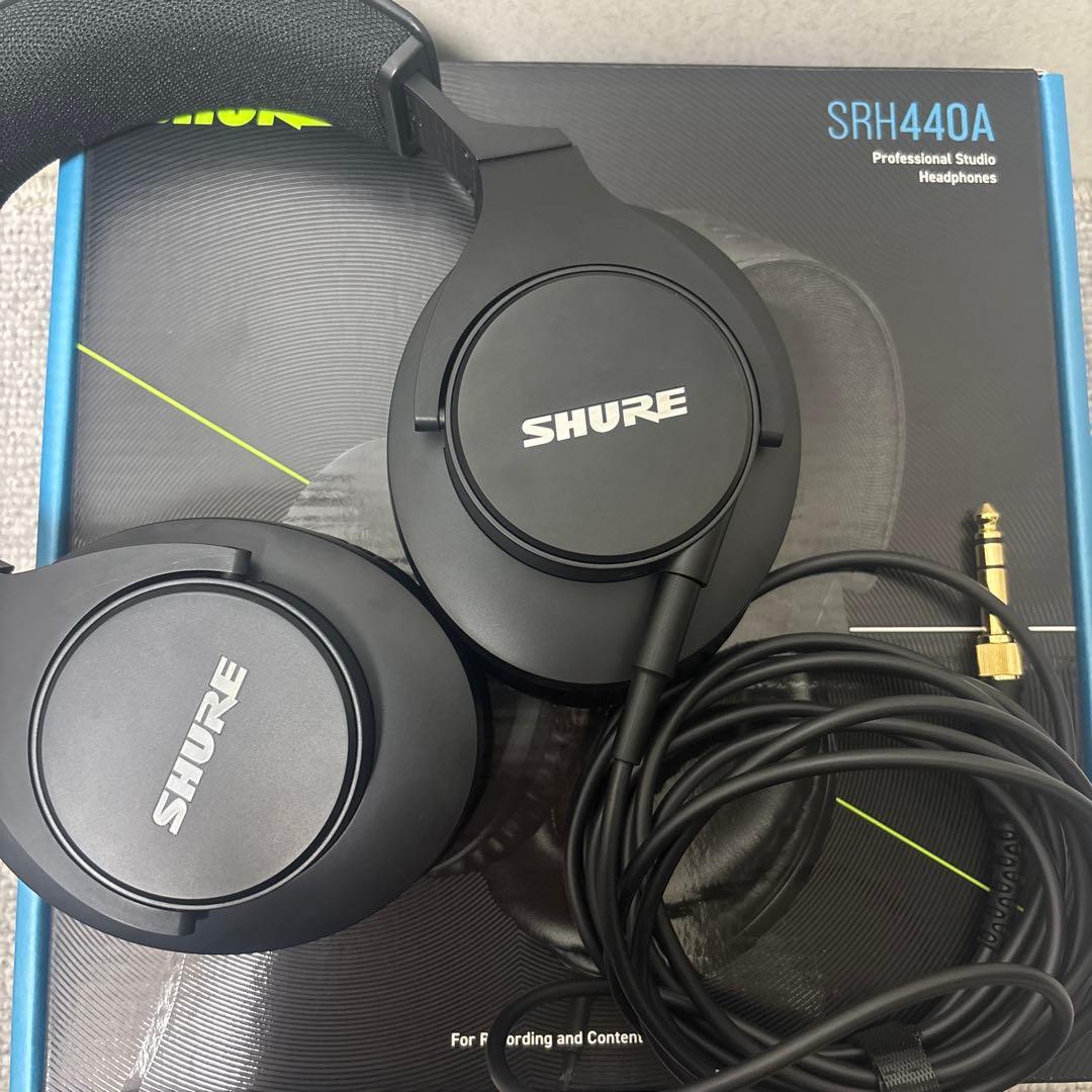 SHURE SRH440A シュアー　ヘッドホン　箱付き・保証書あり
