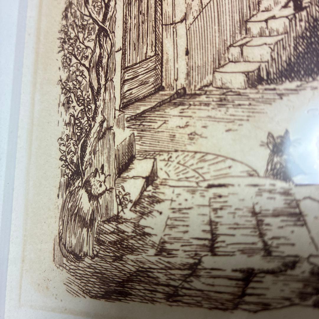 patricia MAE and Michel PERREARD 猫　銅版画