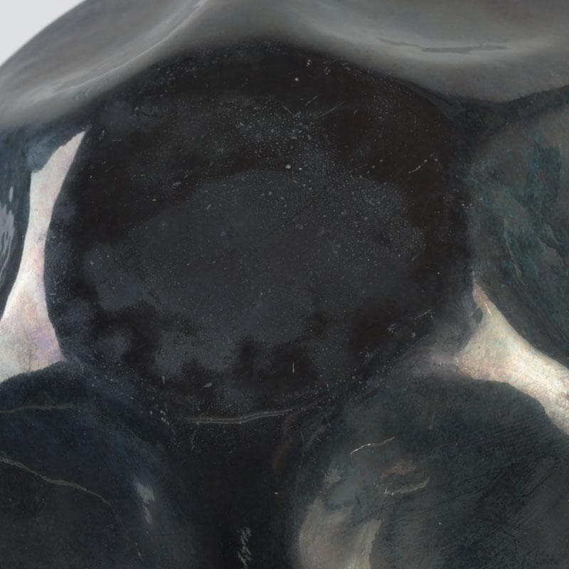 七宝焼　大阪尚美堂造　花形皿　小皿　共箱　V　9806