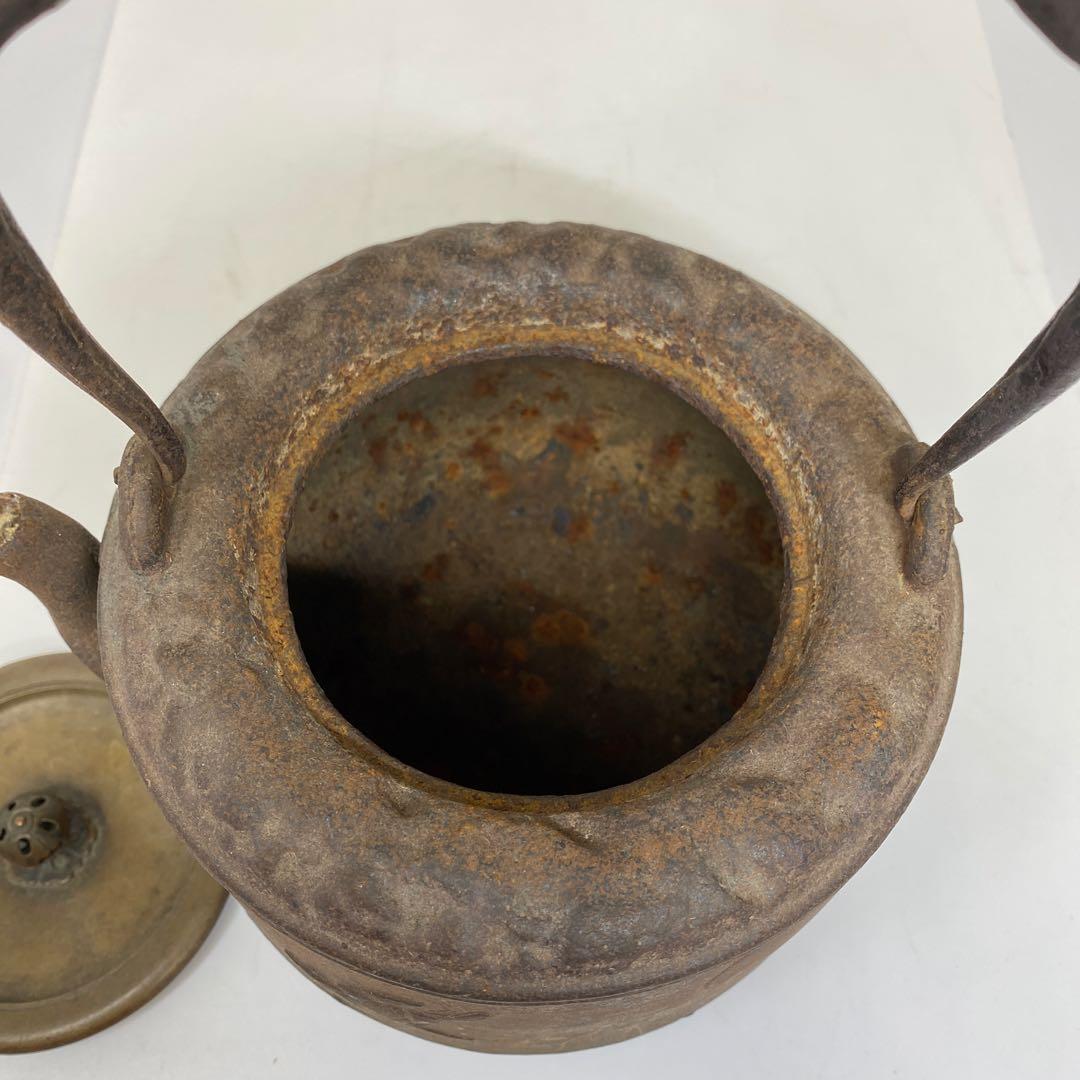 金龍堂　鳥の図鉄瓶　2646g トコニコ　東さ7-0404☆2F