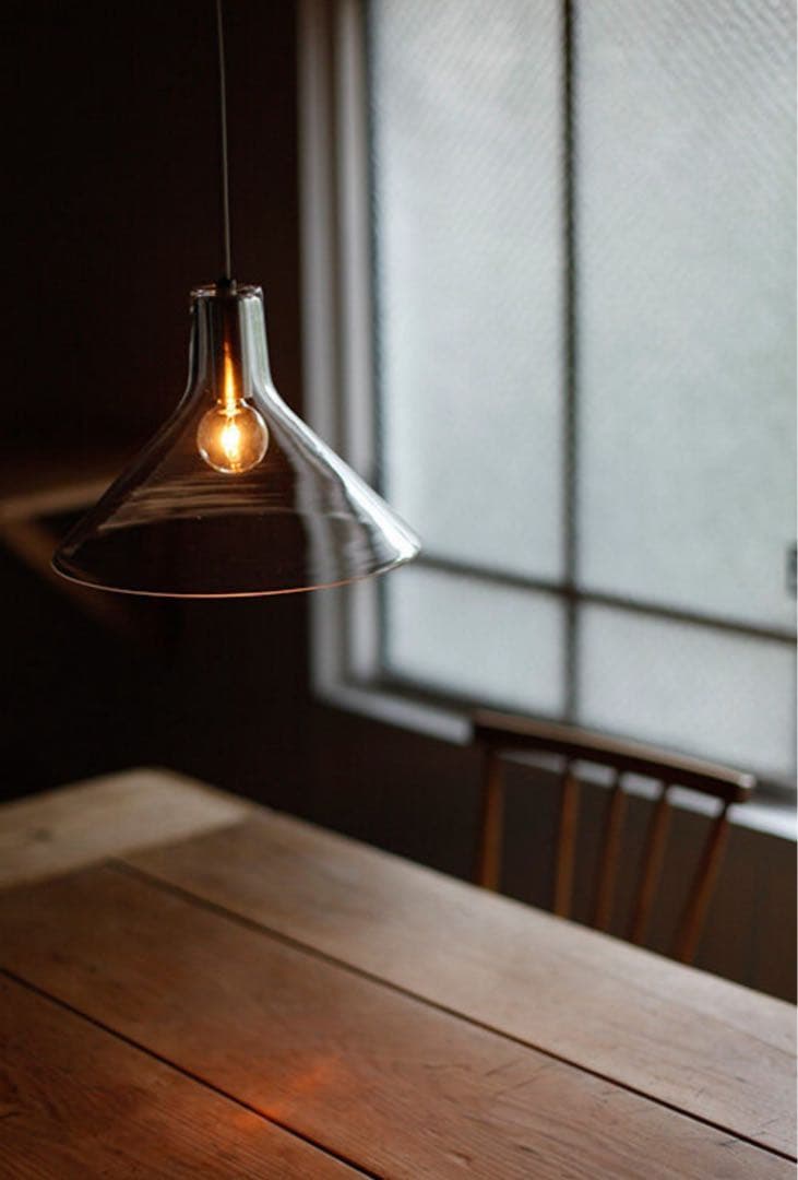 flame ガラス製ペンダントライト 100V 60W