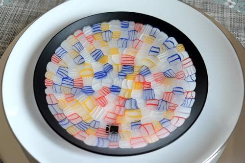 ベネチアンガラス ヴェネチアングラス ミルフィオリ プレート ムリーニ ムリーネ