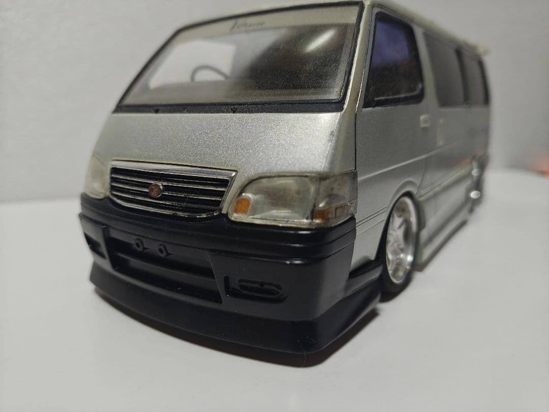 1/24 ハイエースプラモデル 2台セット 自作バニング＆ワゴン