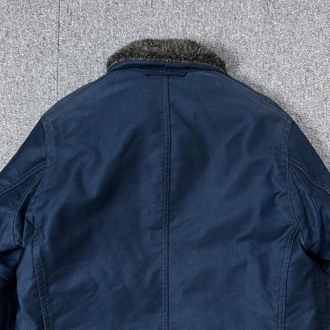 BLUEBLUE デッキジャケット ブルーブルー 裏地 ファー N-1