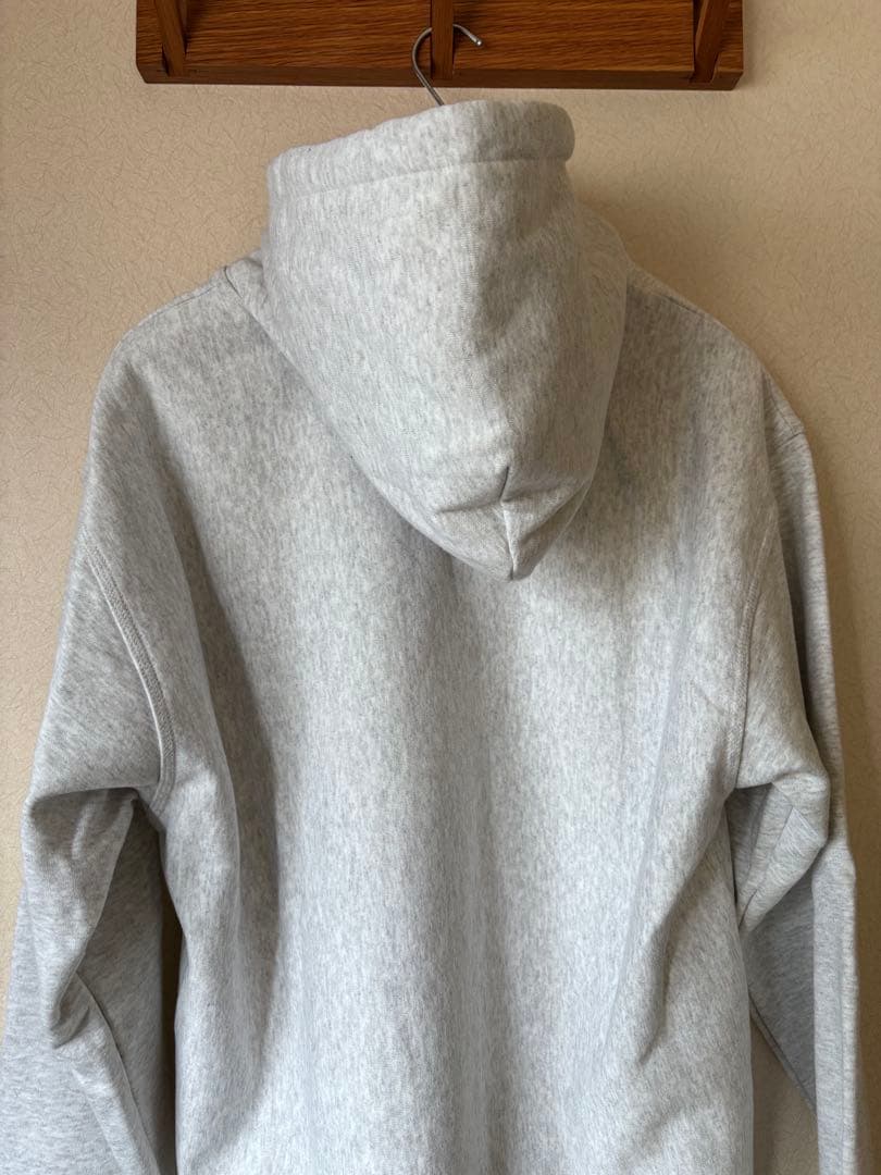 stussyステューシープルオーバーパーカー アッシュグレーヘビーウェイトL