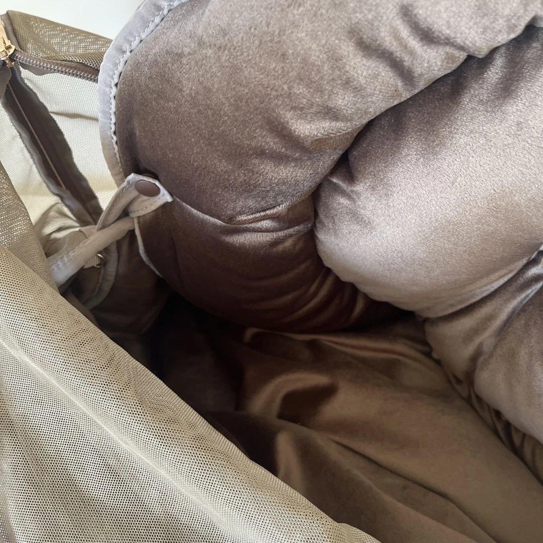 monchéri 2wayハンモック型メッシュ付きファースリングバッグ モカ