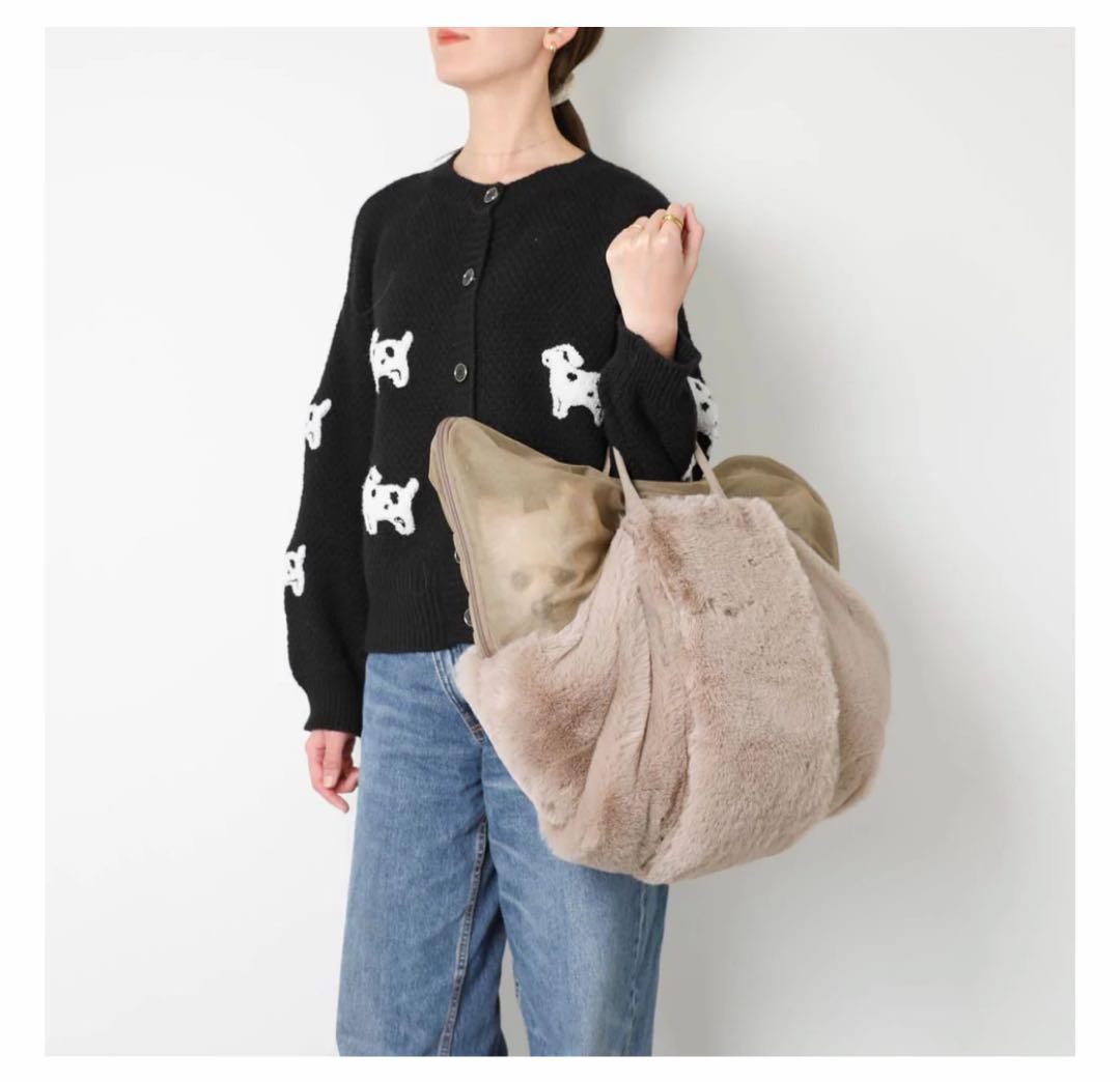 monchéri 2wayハンモック型メッシュ付きファースリングバッグ モカ