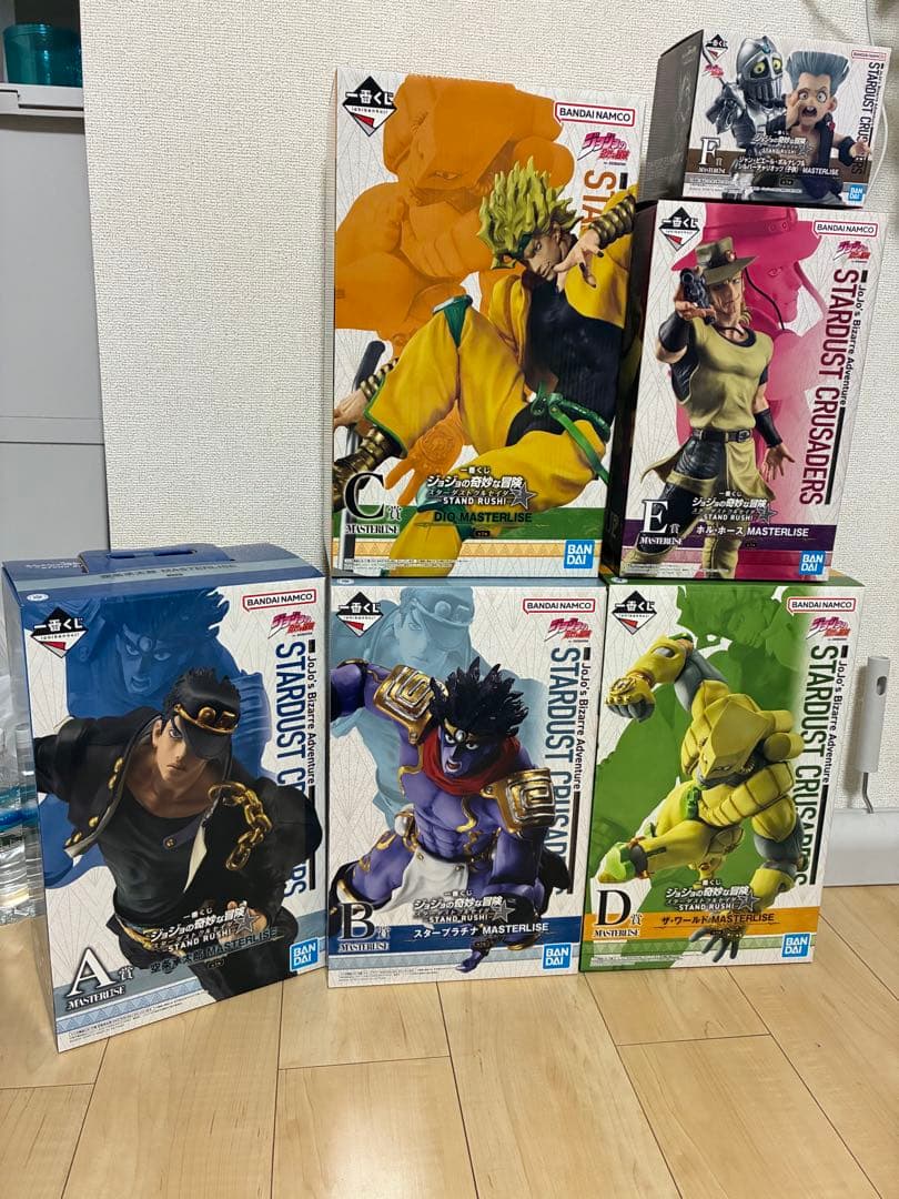 一番くじ　ジョジョの奇妙な冒険 ABCDEFラストワン賞　セット