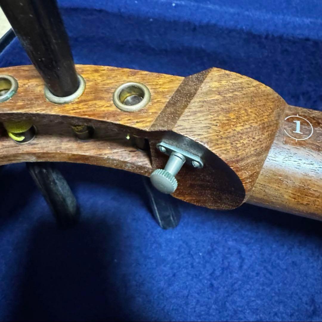 三味線　撥　ケース　3点セット　中棹　花梨　東さわり　破れ有り　初心者　入門